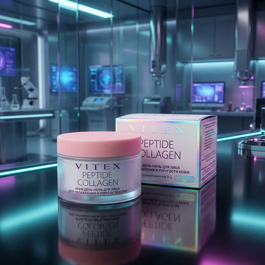 PEPTIDE COLLAGEN Крем ДЕНЬ-НОЧЬ для лица ДЛЯ УВЛАЖНЕНИЯ И УПРУГОСТИ КОЖИ