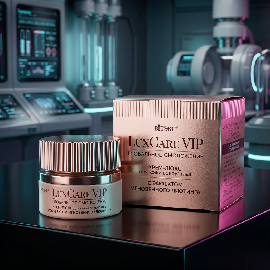 LuxCare VIP ГЛОБАЛЬНОЕ ОМОЛОЖЕНИЕ КРЕМ-ЛЮКС С ЭФФЕКТОМ МГНОВЕННОГО ЛИФТИНГА для век