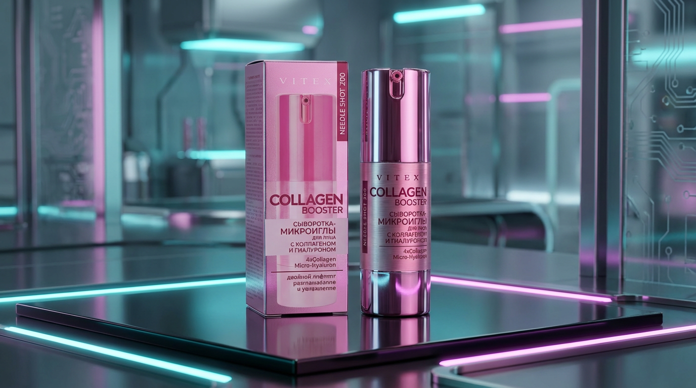 Needle Shot сыворотка-микроиглы для лица COLLAGEN BOOSTER ДВОЙНОЙ ЛИФТИНГ, РАЗГЛАЖИВАНИЕ, УВЛАЖНЕНИЕ